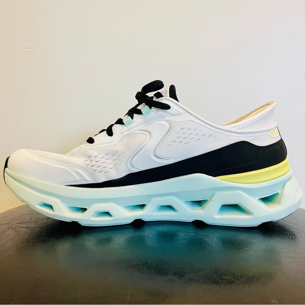 SKECHERS Glide-Step Atlus Relaxed Fit White Multi Sneaker W 9 Hands Free - Picture 2 of 8